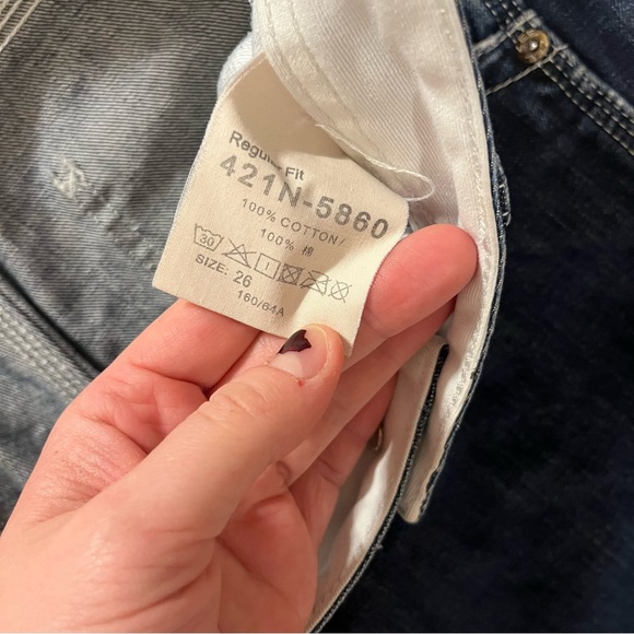 Lee Workwear Women’s Deep Indigo Denim Straight Jeans size 26 - Picture 4 of 8